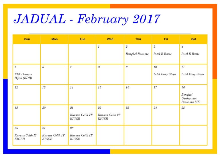 JadualFeb2017