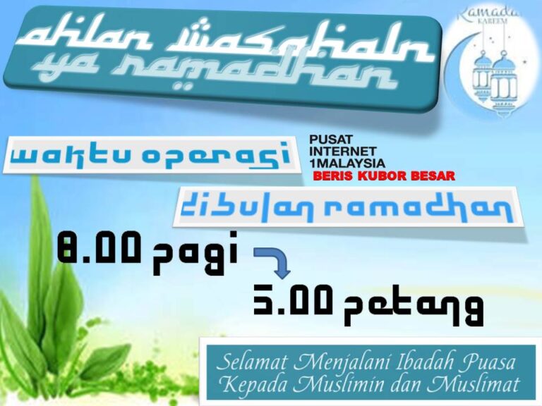 Waktu Operasi Bulan Puasa
