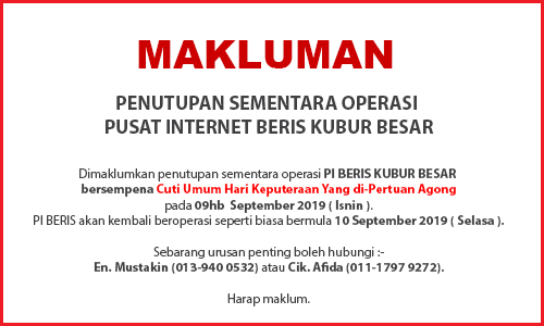 keputeraan agong 9 sept 19