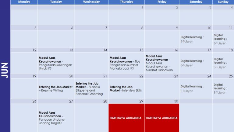 Jadual Latihan PEDi HQ Jun Sept 2023 1